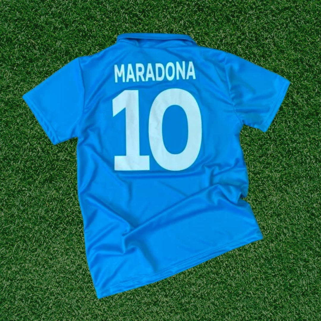 Camiseta Retro Napoli 80s Maradona #10 – Réplica Importada Premium