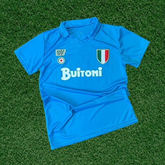 Camiseta Retro Napoli 80s Maradona #10 – Réplica Importada Premium